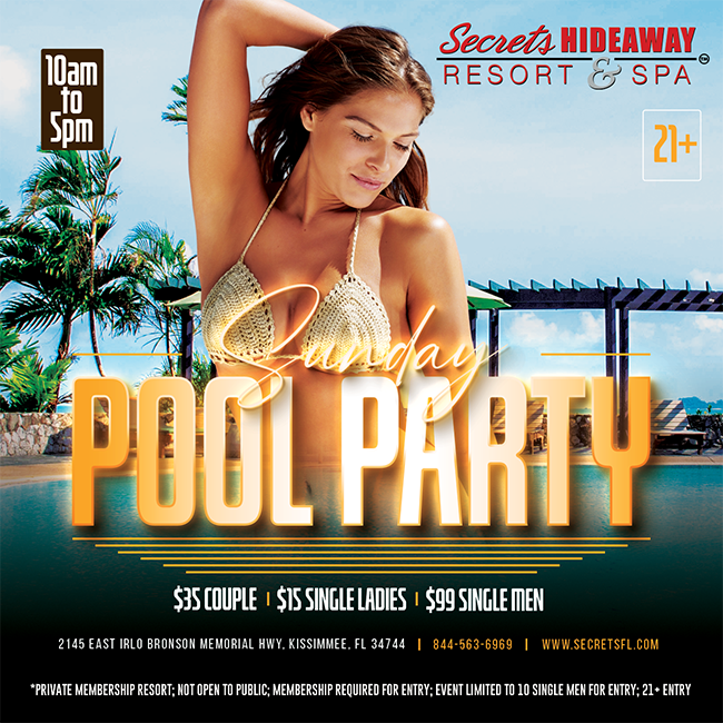 Pool Party 10am - 5pm - Lusty Lovers Takeover